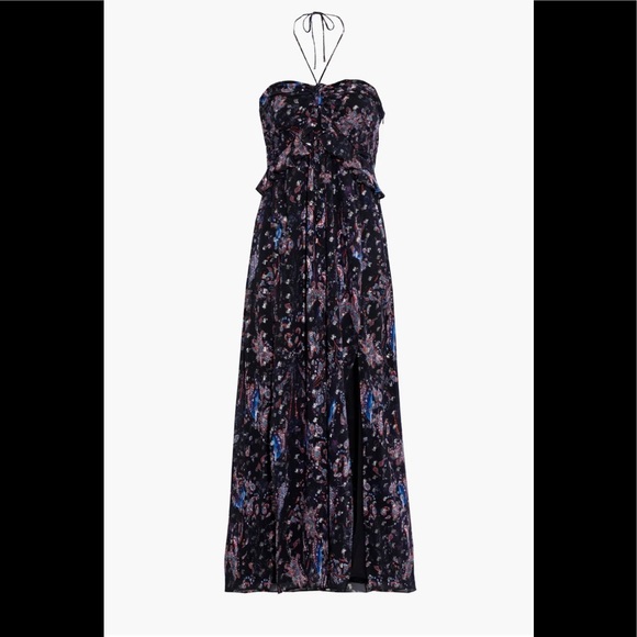 “HOST PICK” Iro Halter Printed Metallic Midi Dress - Picture 6 of 12